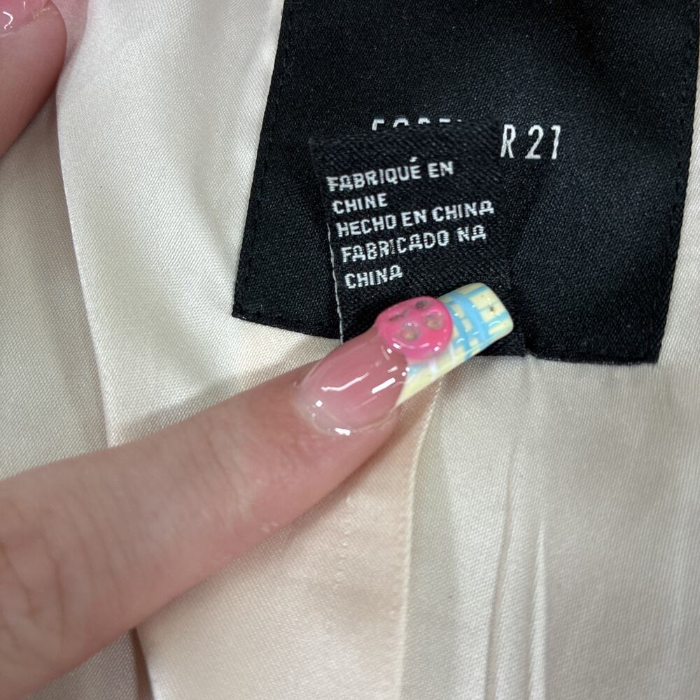 Forever 21 BarbieCore Trippy Faux Fur Rainbow Colorful Festival Rave Jacket Lg - Picture 9 of 14